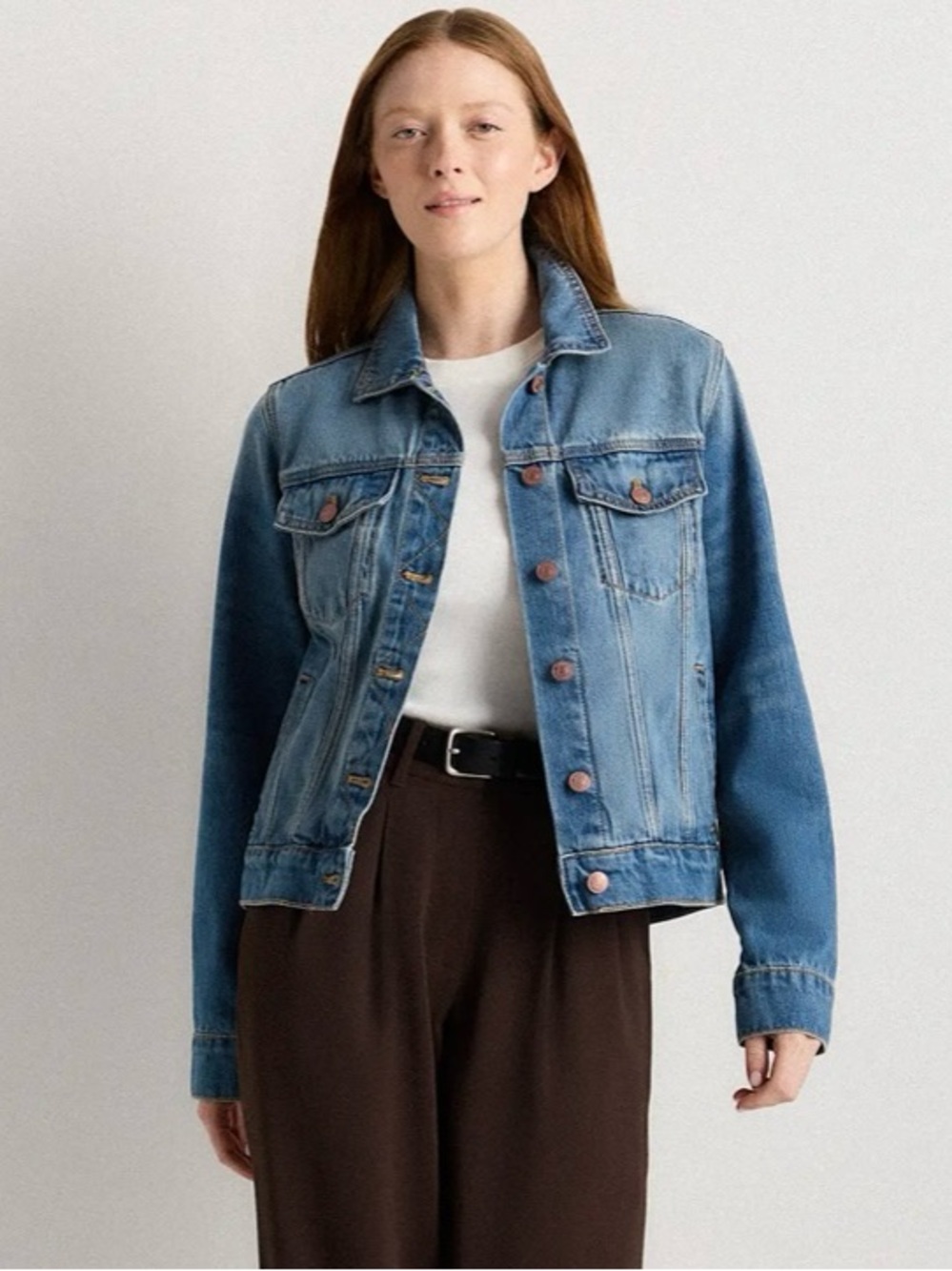 Quince 100% Organic Cotton Denim Jacket - Picture 2 of 7